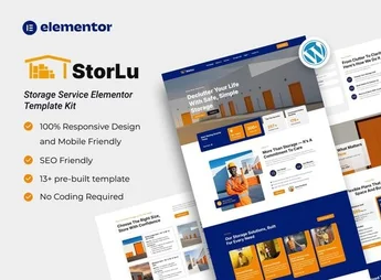 StorLu – Storage Service Elementor Template Kit