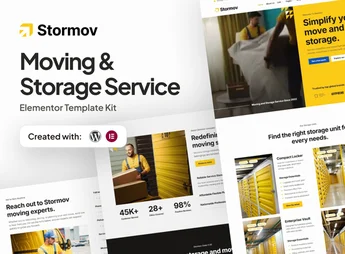 Stormov – Moving & Storage Service Elementor Template Kit