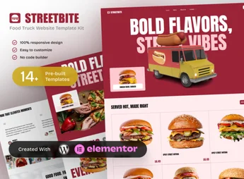 StreetBite – Food Truck & Street Food Elementor Template Kit