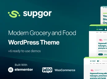 Supgor – Grocery Store and Food WordPress Theme