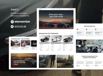 Swift – Car Rental Service Elementor Template Kit