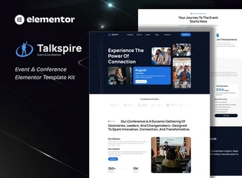 Talkspire – Event & Conference Elementor Template Kit