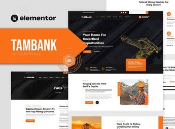 Tambank – Mining & Industry Elementor Pro Template Kit