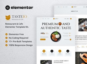 Tasteio – Restaurant & Cafe Elementor Template Kit