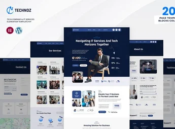 Technoz – Tech Company & IT Services Elementor Pro Template Kit