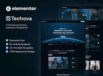 Techova – IT Solutions & Services Elementor Template Kit