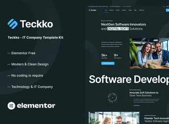 Teckko – IT Company Elementor Template Kit