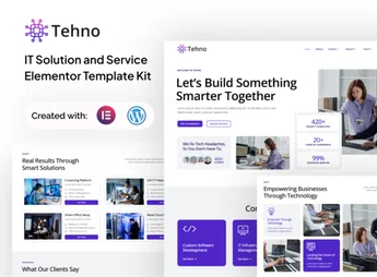 Tehno – IT Solution & Service Elementor template Kit