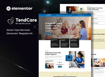 TendCare – Senior Care Services Elementor Template Kit