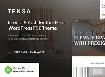 Tensa – Interior Design & Architecture Firm FSE WordPress Theme