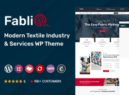 Fablio – Textile Industry WordPress Theme + RTL