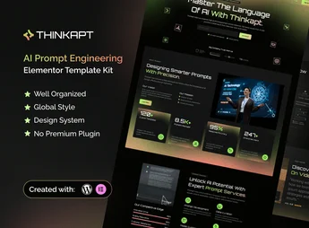 Thinkapt – AI Prompt Engineering Elementor Template Kit