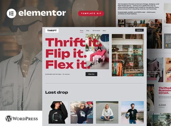 Thrift – Vintage & Second Hand Shop Elementor Pro Template Kit