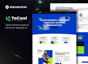 Tocool – Digital Marketing Agency Elementor Template Kit