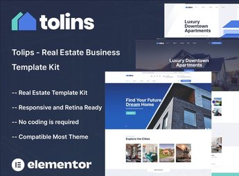 Tolips – Real Estate Business Elementor Template Kit