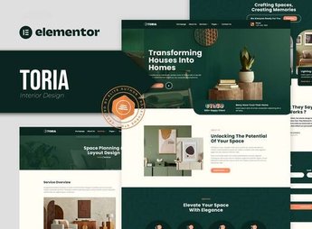 Toria – Interior Design Elementor Template Kit