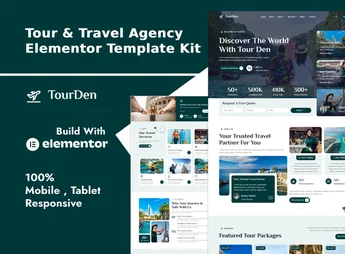 TourDen – Tour & Travel Agency Elementor Template Kit