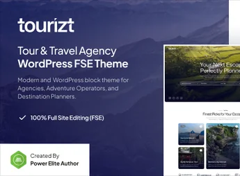 Tourizt – Tour & Travel Agency Gutenverse FSE WordPress Block Theme