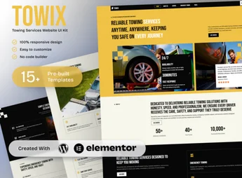 Towix – Towing Services Elementor Template Kit