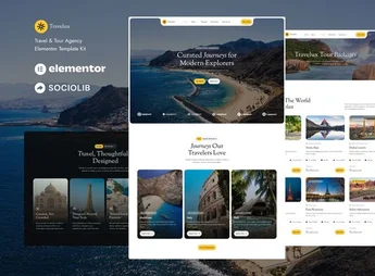 Travelux – Travel & Tour Agency Elementor Template Kit