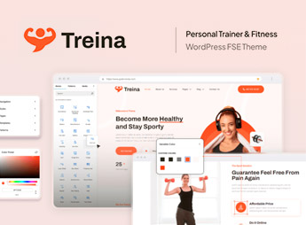 Treina – Personal Trainer & Fitness FSE WordPress Theme