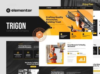 Trigon – Construction Elementor Template Kit