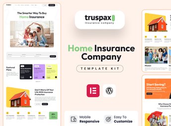 Truspax – Insurance Agency Elementor Template Kit
