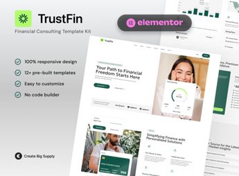 TrustFin – Financial Consulting Elementor Template Kit