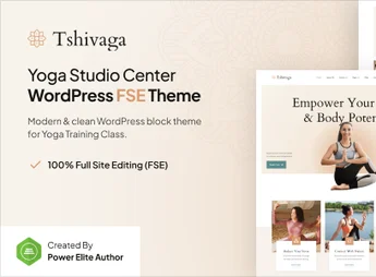 Tshivaga – Yoga Studio & Training Center FSE WordPress Theme