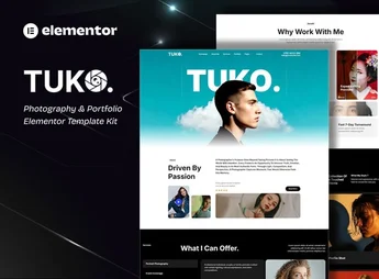 Tuko – Photography & Portfolio Elementor Template Kit