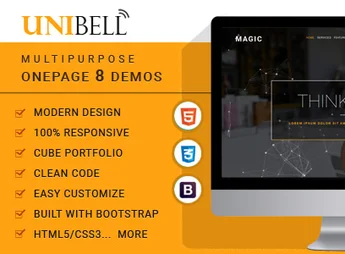Unibell – Multipurpose Onepage WordPress Theme