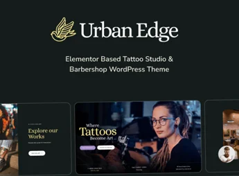 Urban Edge – Barbershop & Tattoo Studio WordPress Theme
