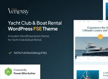 Venessy – Yacht Club & Boat Rental FSE WordPress Theme
