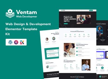 Ventam – Web Design Agency Elementor Template Kit