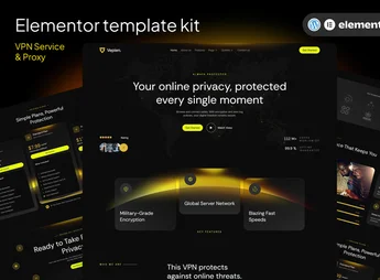 Vepien – VPN Service & Proxy Elementor Template kit