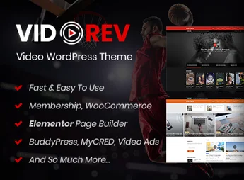 VidoRev – Video WordPress Theme