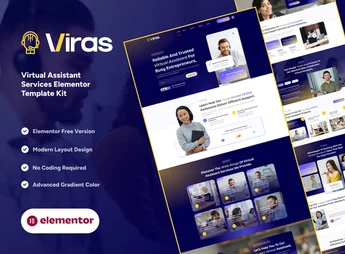 Viras – Virtual Assistant Services Elementor Template Kit