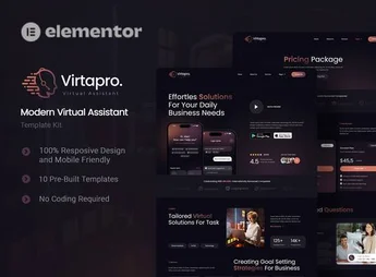 Virtapro – Modern Virtual Assistant Elementor Template Kit