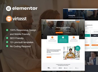 Virtasst – Virtual Assistant Service Elementor Template Kit