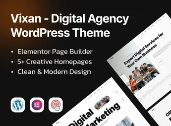 Vixan – Digital Agency Portfolio Elementor WordPress Theme