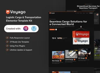 Voyago – Logistic Cargo & Transportation Elementor Template Kit