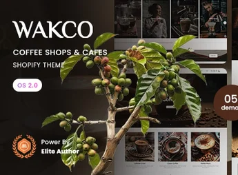 Wakco – Coffee Shops & Cafes Shopify 2.0 Theme