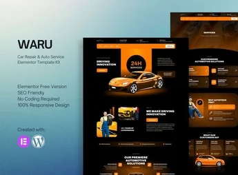 Waru – Car Repair & Auto Service Elementor Template Kit