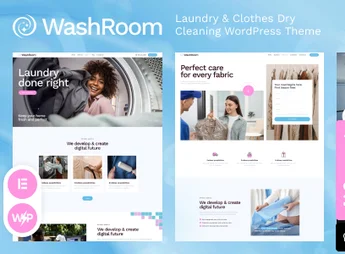 Washroom – Laundry & Clothes Dry Cleaning WordPress Theme