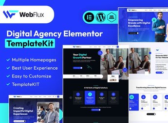 WebFlux – Digital Agency Elementor Template Kit