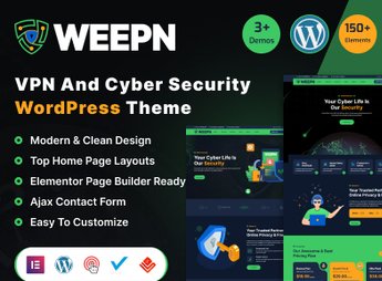 Weepn – VPN & Cloud Services WordPress Theme