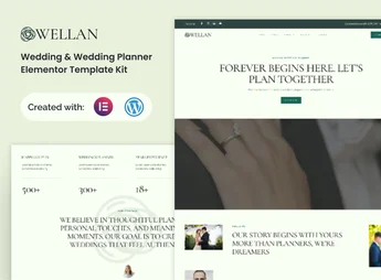 Wellan – Wedding & Wedding Planner Elementor Template Kit