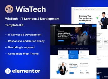 WiaTech – IT Services & Development Elementor Template Kit