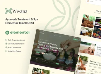Wivana – Ayurveda Treatment & Spa Elementor Template Kit