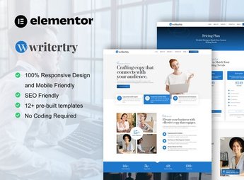 Writertry – Content Writing Service Agency Elementor Kit